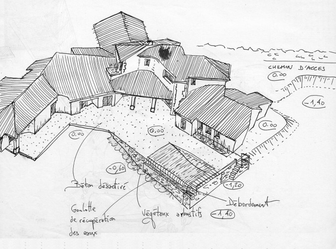 Plan architecture maison de standing, Dr&ocirc;me - Arcitecte Virgile Disse