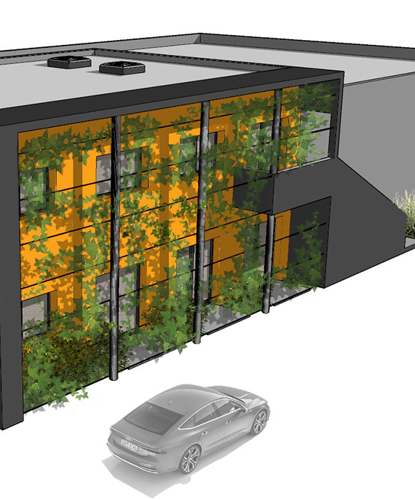 Conception d'un bâtiment, plan d'architecte